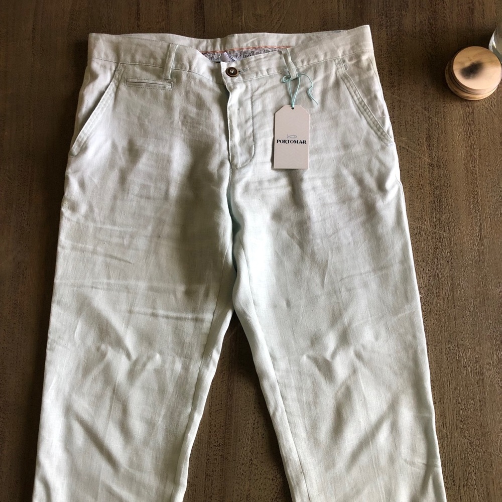 Men’s Baby Blue Linen Pants